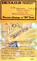 Details West HO 156 Auxiliary Type Number Boards for ALCO-Built Switchers (2)
