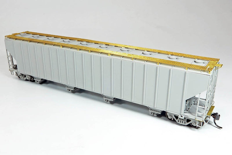 PREORDER Rapido 560007 N Procor 5820 Covered Hopper 6-Pack - Ready to Run -- Procor Ltd. UNPX (gray, No Procor Lettering)