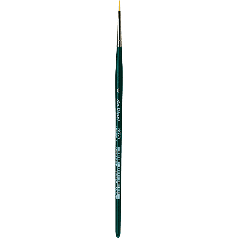 Da Vinci NOVA Series 1570, hobby brush, finest golden synthetic fibre, Size:0