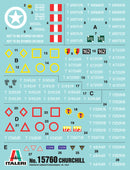 Italeri 15760 CHURCHILL Mk.III - Mk.III 75mm - MK.IV - AVRE - Mk.V - NA 75 - Mk.VI 1:56