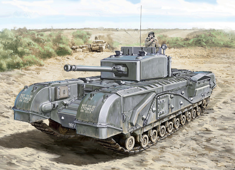 Italeri 15760 - SCALE 1 : 56 CHURCHILL Mk.III - Mk.III 75mm - MK.IV - AVRE - Mk.V - NA 75 - Mk.VI