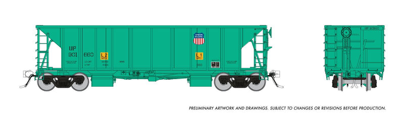 PREORDER Rapido HO 158022 NSC Ballast Hopper 3-Pack, Union Pacific Set