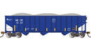 PREORDER Bachmann Trains HO 15803 Silver Series Bethlehem Steel 3-Bay 100-Ton Open Hopper, Metro-North