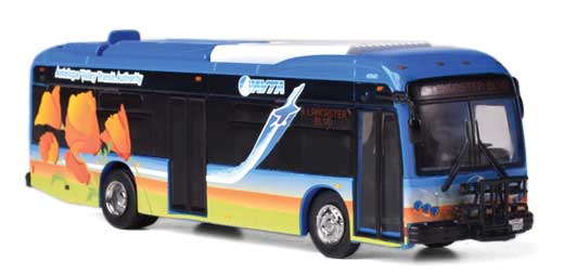 Iconic Replicas 870440 BYD K8M Transit Bus - Assembled -- Antelope Valley, HO Scale