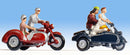 Noch HO 15905 Motorcyclists with Sidecar