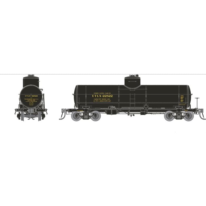 PREORDER Rapido HO 159102A Union Tank Line X-3 8,000-Gallon Tank Car, Union Tank Line UTLX Set