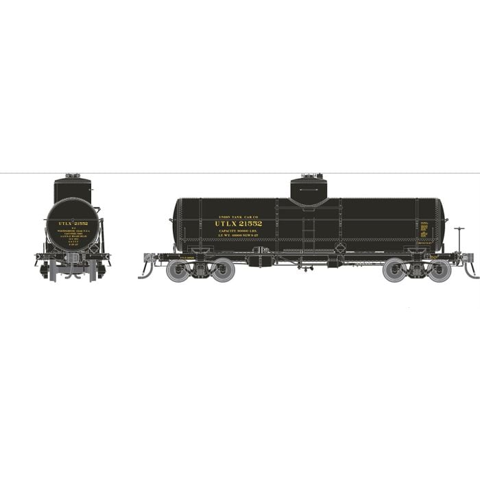 PREORDER Rapido HO 159103A Union Tank Line X-3 8,000-Gallon Tank Car, Union Tank Line UTLX Set