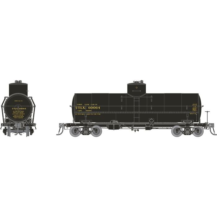 PREORDER Rapido HO 159202A Union Tank Line X-3 10,000-Gallon Tank Car, Union Tank Line UTLX Set