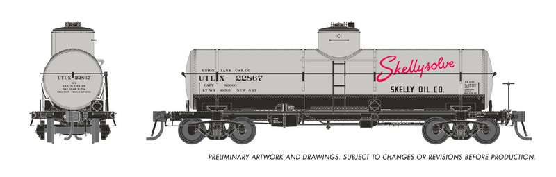 PREORDER Rapido HO 159101 Union X-3 8K gal Tankcar, UTLX Skellysolve Original