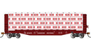 Bachmann Trains HO 12926 52' Open Centerbeam Flatcar with Lumber Load, Canadian National