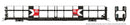 PREORDER Rapido HO 1024103A NSC 89' Tri-Level Auto Rack, Canadian Pacific (Mesh Sides, black, white)
