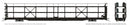 PREORDER Rapido HO 1024199 NSC 89' Tri-Level Auto Rack 6-Pack, Painted, Unlettered (black)