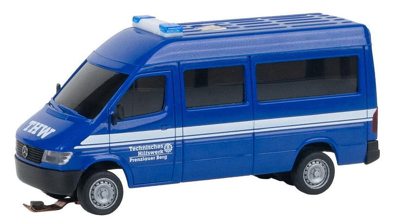 PREORDER Faller HO 161323 Digital Car System Powered Mercedes-Benz High-Roof Sprinter Cargo Van, THW | 508.32