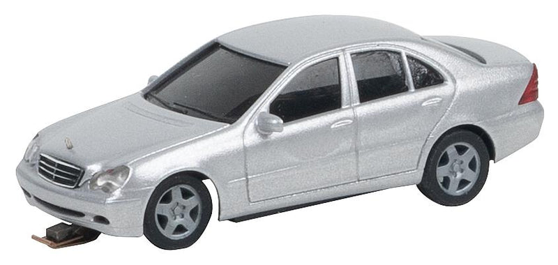 PREORDER Faller HO 161425 Digital Car System Powered Mercedes-Benz C-Class W 203 Sedan, Silver | 258.32