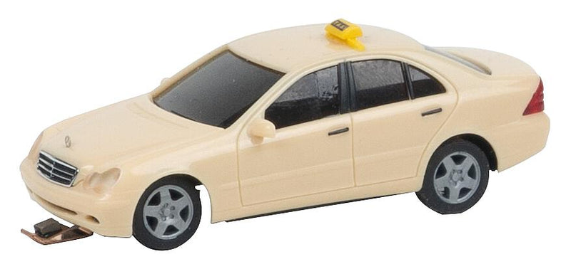 PREORDER Faller HO 161426 Digital Car System Powered Mercedes-Benz C-Class Taxi, Ivory | 258.32