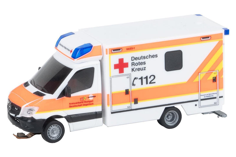 PREORDER Faller HO 161445 Digital Car System Powered Mercedes-Benz Sprinter Box-Body Ambulance, German Red Cross | 274.99