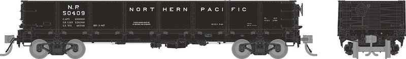 PREORDER Rapido HO 163006A 40' Drop Bottom Gondola, Northern Pacific 1966