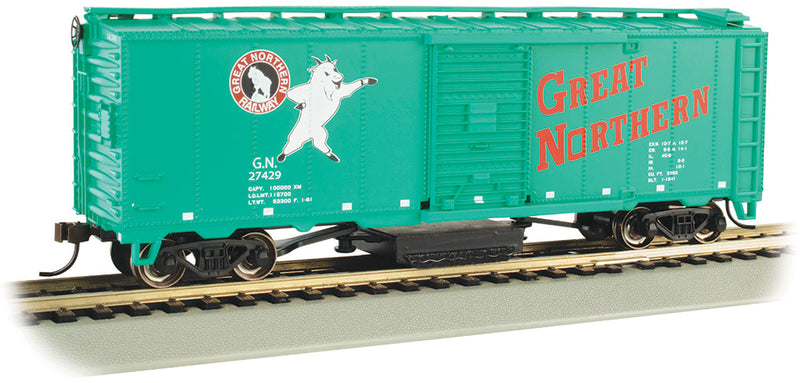 Bachmann HO 16321 Track Cleaning 40' Box Car, Great Northern