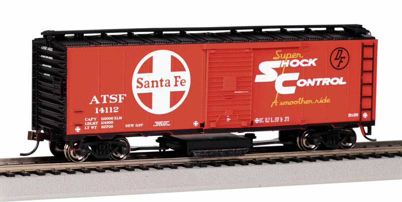 Bachmann HO 16324 Track Cleaning 40' Box Car, Santa Fe