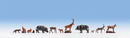 Noch Gmbh & Co 15745 Forest Animals -- pkg(12), HO Scale