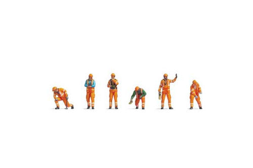Noch N 35250 Railway Switchmen in Safety Vests (6)