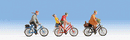 Noch HO 15898 Cyclists, 4 People & 3 Bicycles
