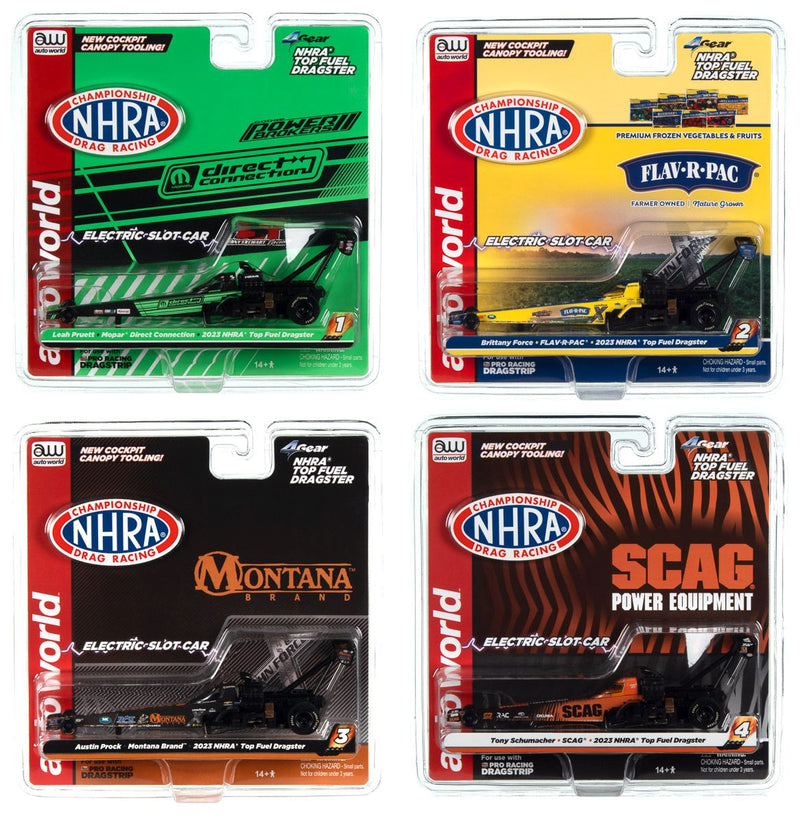 Auto World SC398 NHRA Top Fuel Dragsters - 4 GearBrittany Force - 2023 FLAV-R