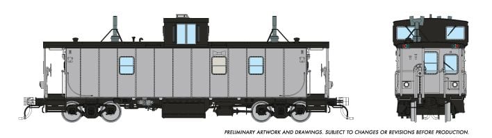 PREORDER Rapido HO 166099 Hawker-Siddeley Caboose, Undecorated/Unlettered | 116.96