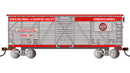 PREORDER Bachmann Trains HO 16617 40' Stock Car, Ringling Bros. and Barnum & Bailey Silver & Red