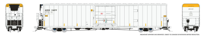 PREORDER Rapido HO 167006A Greenbrier 7780cuft Reefer, AOKX