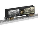 Lionel O 2-538050 Steel Boxcar, 3-Rail, Stockton & Darlington 200th Anniversary (black car)