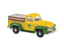 Lionel O 2-535130 Operating Vintage Pickup Truck with Tarp, TMCC Control, John Deere (yellow, green)