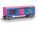 Lionel O 2-528460 Steel Boxcar, 3-Rail, Barbie 1980s (pink, blue)