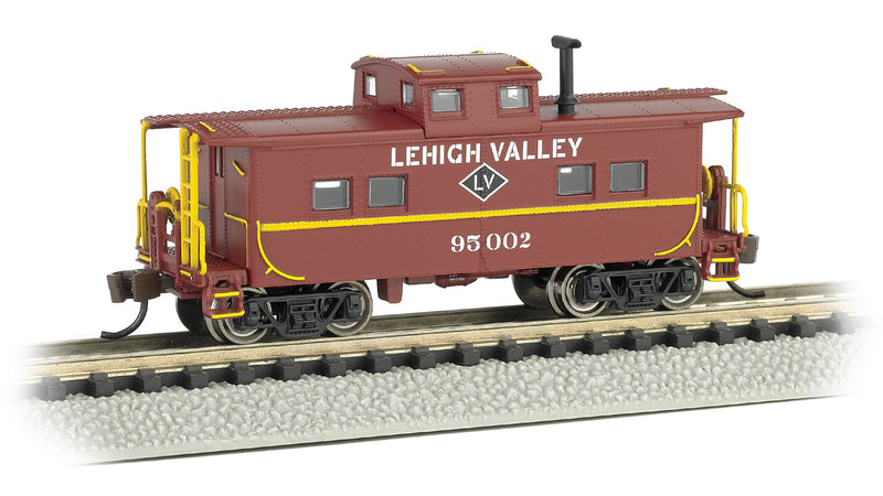 Bachmann 16867 Northeast-Style Steel Cupola Caboose - Ready to Run - Silver Series(R) -- Lehigh Valley