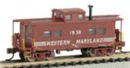 PREORDER Bachmann Trains N 16873 Silver Series Northeast-Style Steel Cupola Caboose, Western Maryland