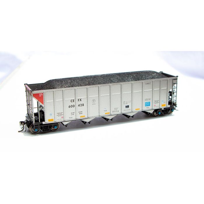 Rapido HO 169025 AutoFlood III Rapid Discharge Coal Hopper, CEFX Set 4 Unnumbered (6)