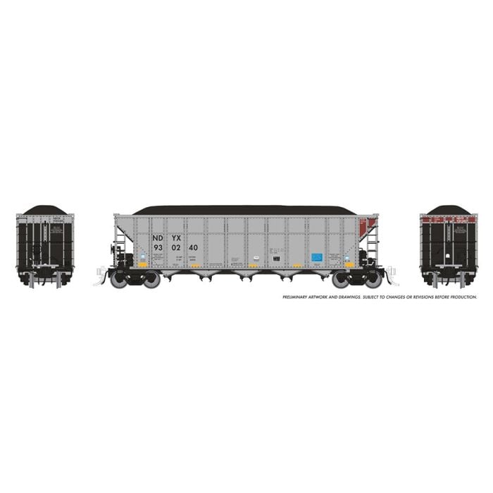 PREORDER Rapido HO 169052A AutoFlood III Rapid Discharge Coal Hopper with Load, First Union Rail NDYX | 56.95