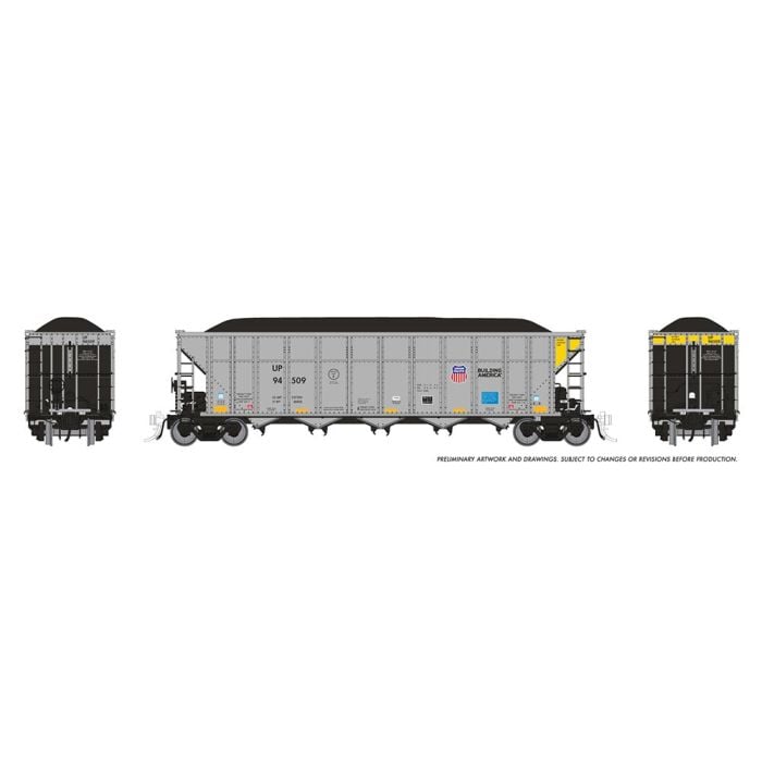 PREORDER Rapido HO 169062A AutoFlood III Rapid Discharge Coal Hopper with Load, Union Pacific | 56.95