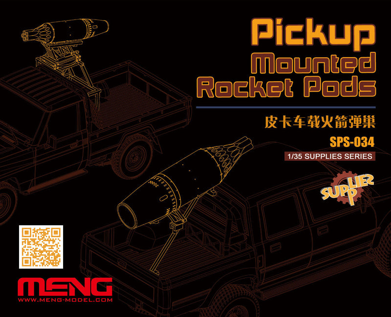 Meng-Model SPS-034 PICKEUP MOUNTED ROCKET PODS1:35