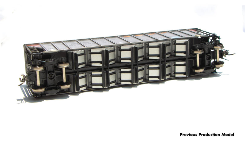 PREORDER Rapido 169043A HO AutoFlood III Rapid Discharge Coal Hopper - Ready to Run -- BNSF Railway (silver, Boxcar Red, Circle/Cross Logo)