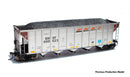 Rapido 169060A HO AutoFlood III Rapid Discharge Coal Hopper w/Load - Ready to Run -- Luminant TXUX (silver, black)