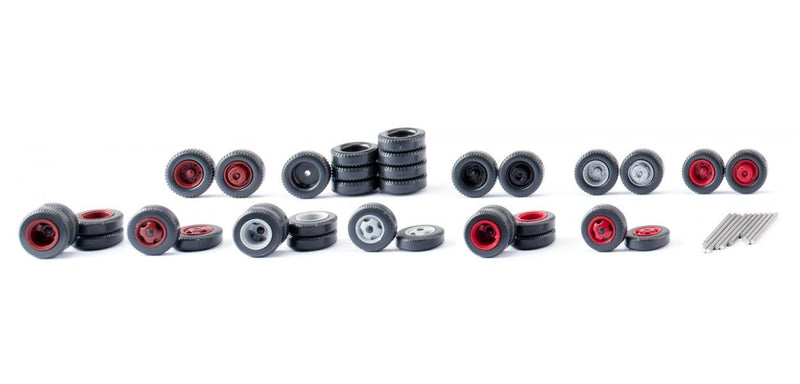 PREORDER Wiking HO 1834 Wheels & Axles for Speed Vans, Fits 1952-1984 Era Models