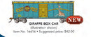 Bachmann HO 16616 Giraffe Box Car, Ringling Bros and Barnum and Bailey