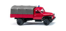 PREORDER Wiking HO 34505 1950 Hanomag L 28 Low-Side Truck with Tarp Cover, Fire Brigade | 41.64