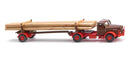 Wiking HO 39013 1955-61 Henschel Timber Transporter, Brown