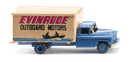 Wiking HO 44402 1955-1956 Chevrolet Box Truck, Evinrude