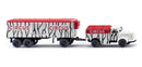 PREORDER Wiking HO 49204 1950-1959 Mercedes-Benz L 3500 Tractor with Reefer Trailer, Circus
