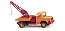 PREORDER Wiking HO 63411 1971-1992 Magirus Deutz Tow Truck, Assembled, Orange, Red