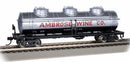 Bachmann HO 17111 40' Three-Dome Tank Car, Ambrose Wine Co.
