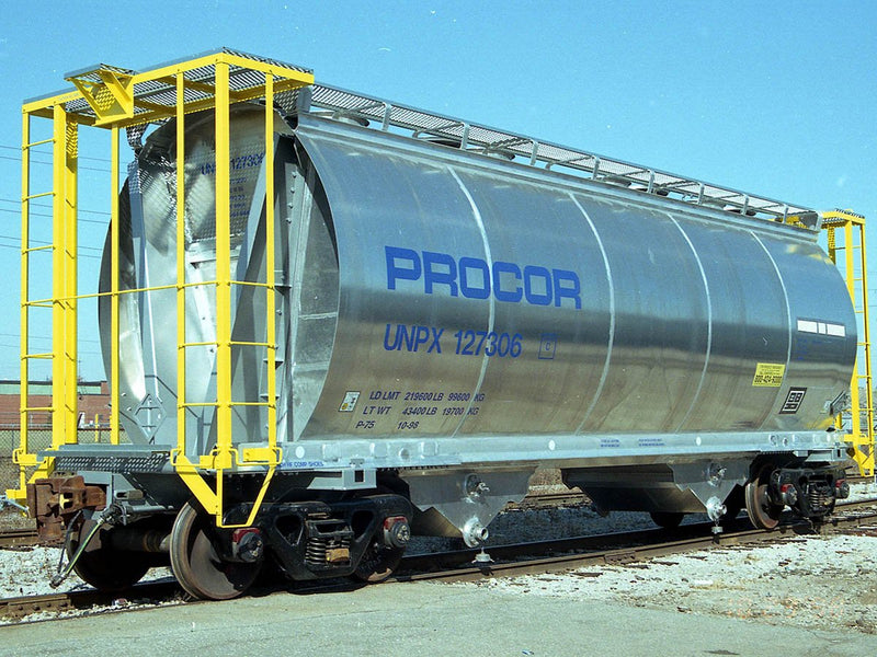 Rapido 172003A Procor 3000cuft Aluminum Hopper: w/Handrail & Wordmark: Single Car